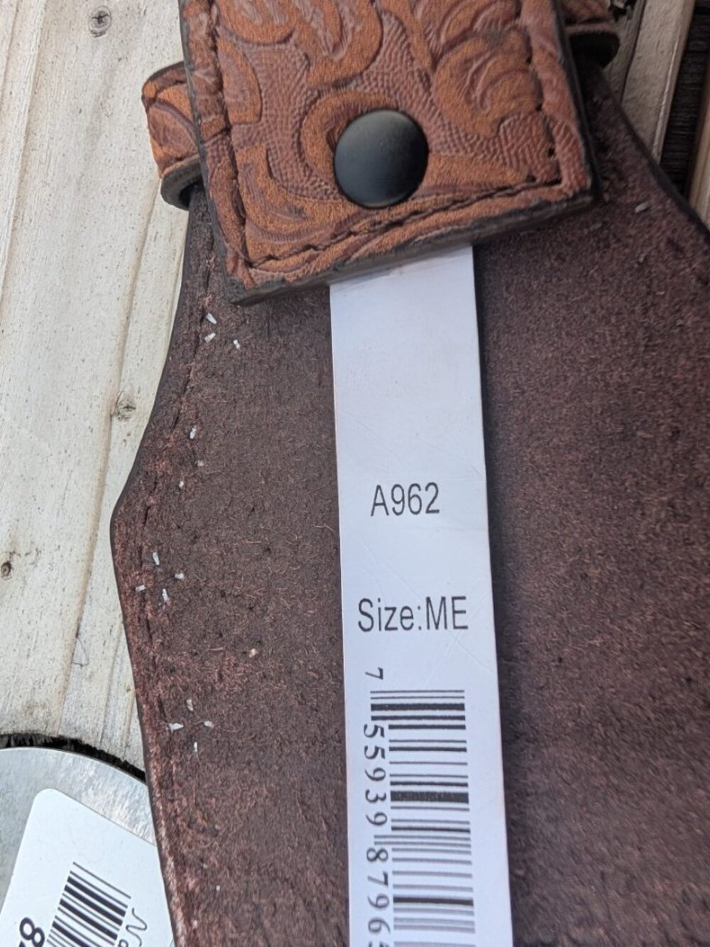 Angel Ranch Brown Stretch Belt - Picture 3 of 6